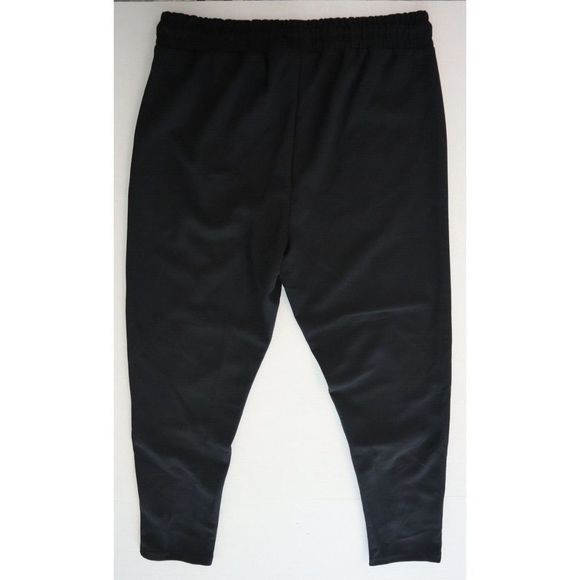 boohooMAN BMM12776 Men Sz XL Black Muscle Fit 1/4 Zip Polo & Joggers 2 Pc ￼Set - Picture 7 of 16